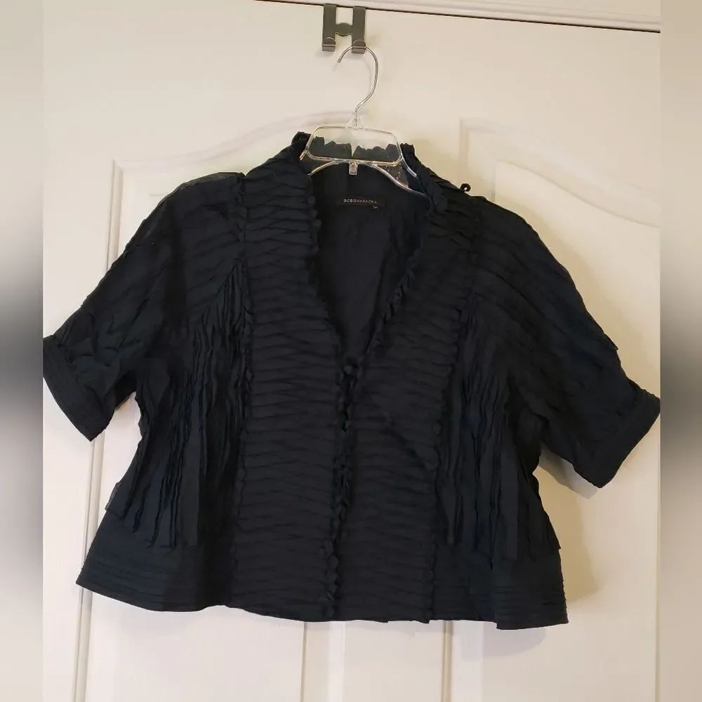 BCBGMaxazaria Black Cover Top
